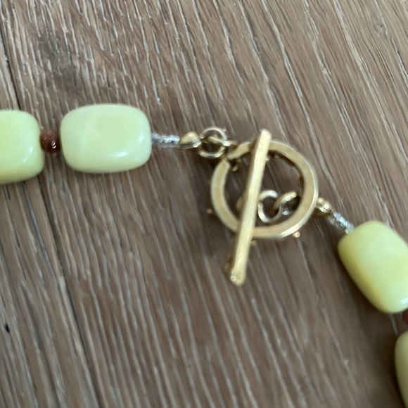 One of a kind necklace yellow Orange hand made - Picture 3 of 3